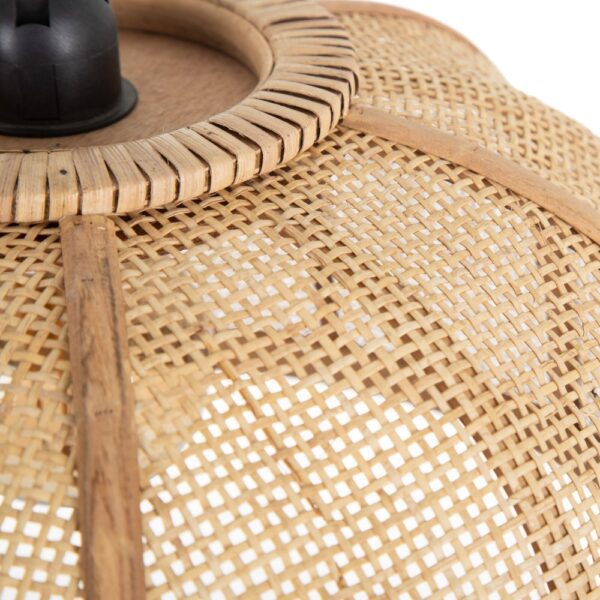 LÁMPARA TECHO NATURAL FIBRA NATURAL 44 X 44 X 22 CM - Imagen 4