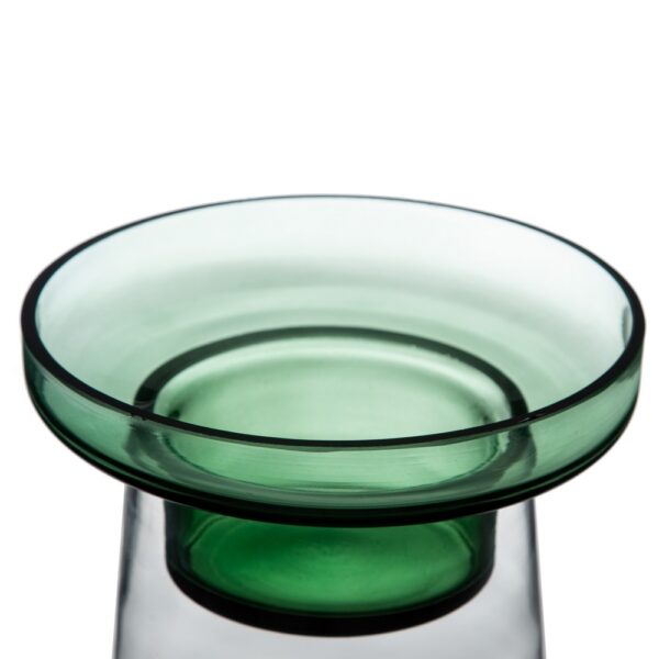 PORTAVELAS VERDE VIDRIO DECORACIÓN 16,50 X 16,50 X 28,50 CM - Imagen 5