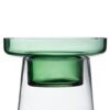 PORTAVELAS VERDE VIDRIO DECORACIÓN 16,50 X 16,50 X 35 CM - Imagen 6