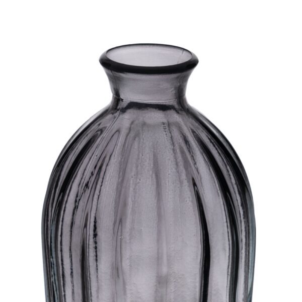 JARRÓN GRIS VIDRIO RECICLADO DECORACIÓN 12 X 12 X 29 CM - Imagen 5