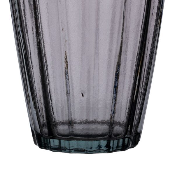 JARRÓN GRIS VIDRIO RECICLADO DECORACIÓN 12 X 12 X 29 CM - Imagen 6