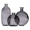 JARRÓN GRIS VIDRIO RECICLADO DECORACIÓN 13 X 13 X 31 CM - Imagen 3