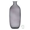 JARRÓN GRIS VIDRIO RECICLADO DECORACIÓN 13 X 13 X 31 CM