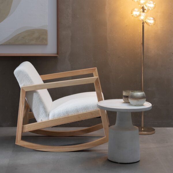 MECEDORA BLANCO MADERA DE CAUCHO 60 X 83 X 72 CM - Imagen 3