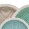 VAJILLA 18 PIEZAS AZUL-VERDE STONEWARE 1 CM - Imagen 5