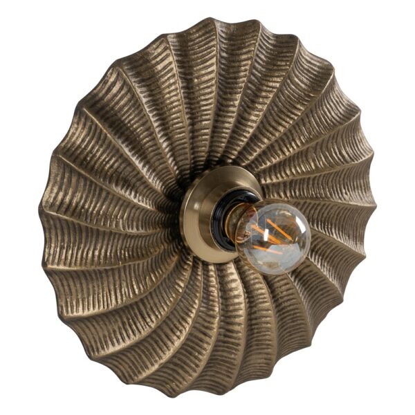 APLIQUE PARED ORO VIEJO METAL 27 X 9 X 27 CM - Imagen 3