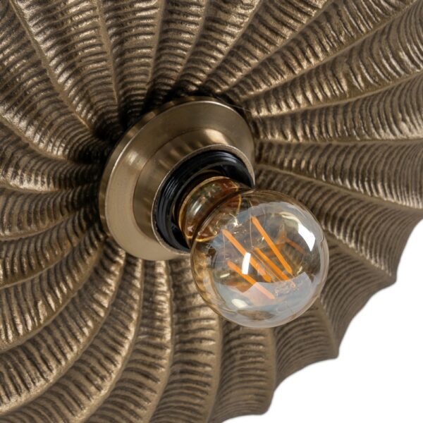 APLIQUE PARED ORO VIEJO METAL 27 X 9 X 27 CM - Imagen 4