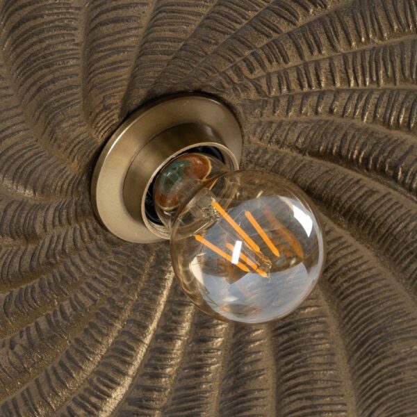 APLIQUE PARED ORO VIEJO METAL 51 X 10 X 51 CM - Imagen 4