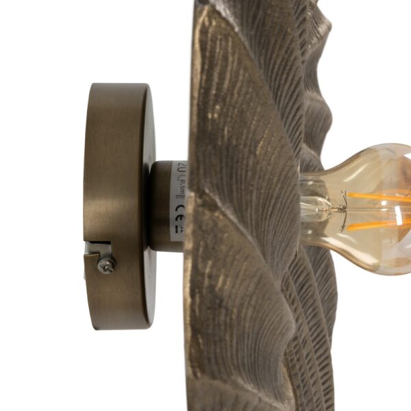 APLIQUE PARED ORO VIEJO METAL 51 X 10 X 51 CM - Imagen 6