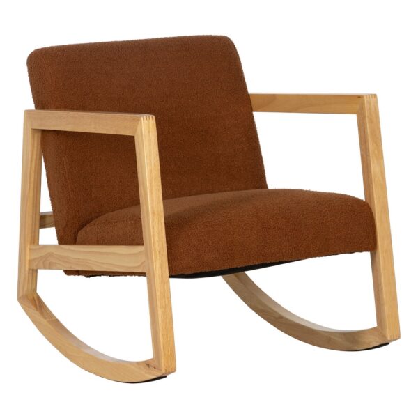 MECEDORA MARRÓN MADERA DE CAUCHO SALÓN 60 X 83 X 72 CM - Imagen 3