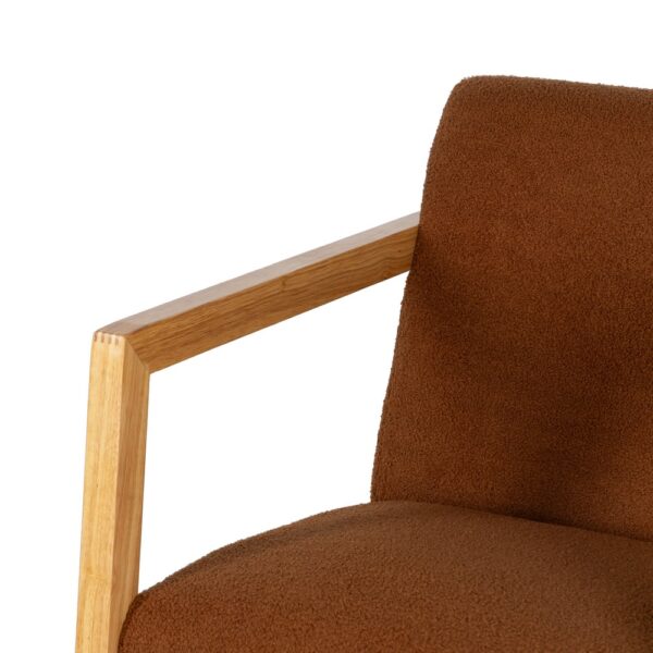MECEDORA MARRÓN MADERA DE CAUCHO SALÓN 60 X 83 X 72 CM - Imagen 7
