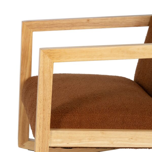 MECEDORA MARRÓN MADERA DE CAUCHO SALÓN 60 X 83 X 72 CM - Imagen 11