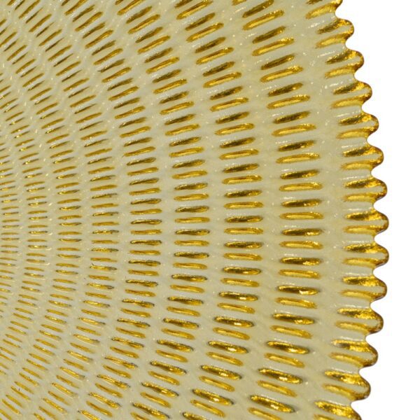CENTRO MESA AMARILLO CRISTAL DECORACIÓN 40 X 40 X 7 CM - Imagen 6