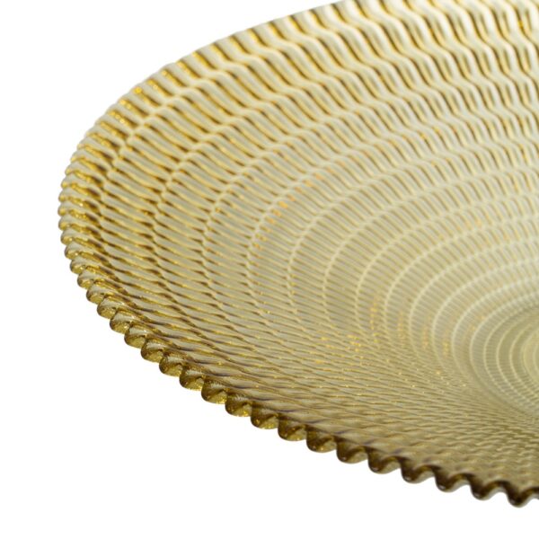 CENTRO MESA AMARILLO CRISTAL DECORACIÓN 40 X 40 X 7 CM - Imagen 7