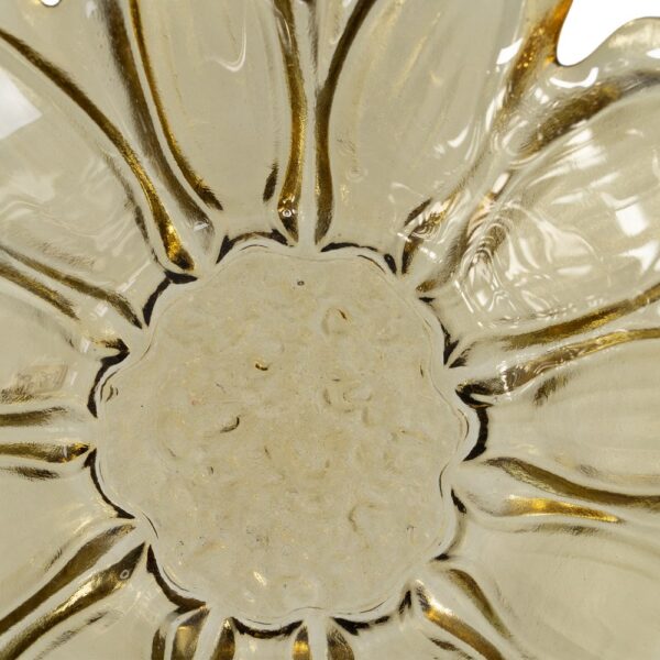 CENTRO MESA FLOR VERDE OLIVA CRISTAL 28 X 28 X 10,50 CM - Imagen 8