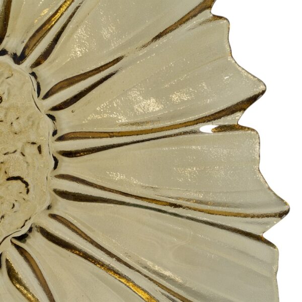 CENTRO MESA FLOR VERDE OLIVA CRISTAL 42 X 42 X 7,50 CM - Imagen 6