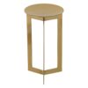 PORTAVELAS DORADO ACERO INOXIDABLE 16,50 X 16,50 X 29 CM