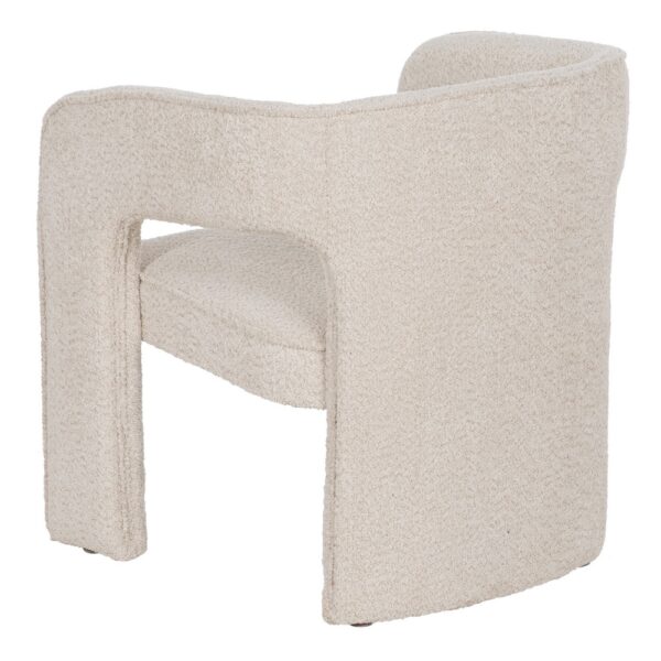 SILLA BEIGE TEJIDO SALÓN 69 X 66 X 73 CM - Imagen 5