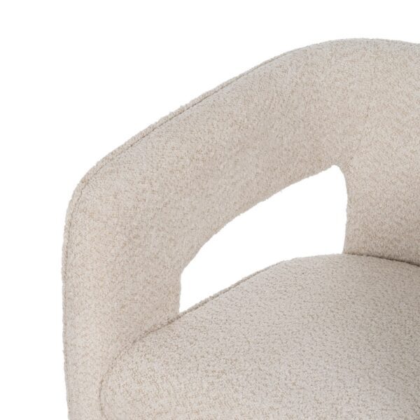 SILLA BEIGE TEJIDO SALÓN 69 X 66 X 73 CM - Imagen 6