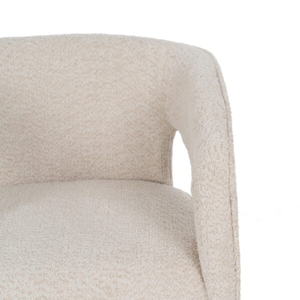 SILLA BEIGE TEJIDO SALÓN 69 X 66 X 73 CM - Imagen 7