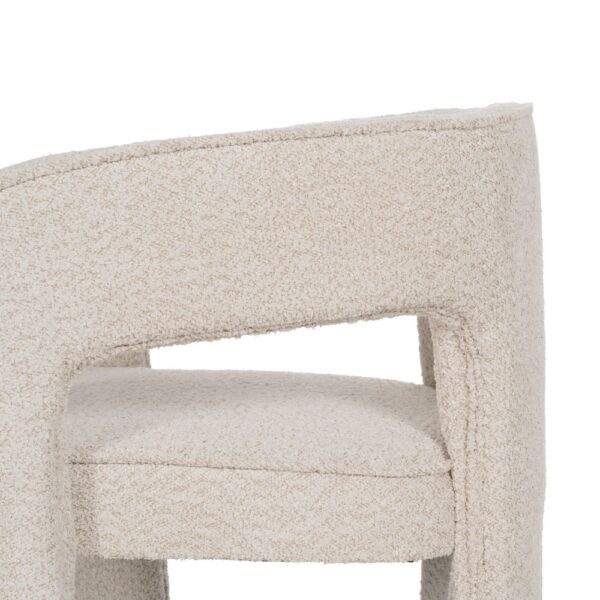 SILLA BEIGE TEJIDO SALÓN 69 X 66 X 73 CM - Imagen 9