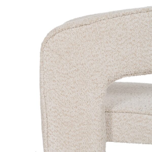 SILLA BEIGE TEJIDO SALÓN 69 X 66 X 73 CM - Imagen 10