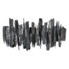 MURAL PARED GRIS-BLANCO METAL DECORACIÓN 122,60 X 6,40 X 62,