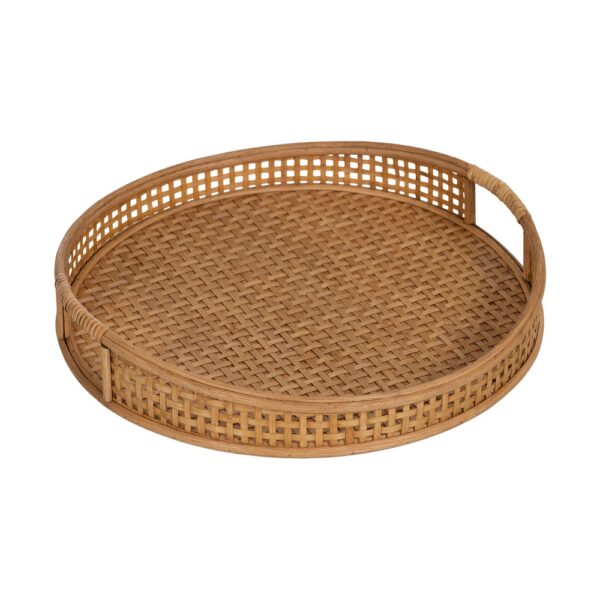 S/2 BANDEJA NATURAL BAMBÚ DECORACIÓN 44,50 X 44,50 X 8,50 CM - Imagen 4