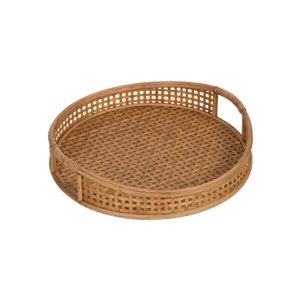 S/2 BANDEJA NATURAL BAMBÚ DECORACIÓN 44,50 X 44,50 X 8,50 CM - Imagen 5