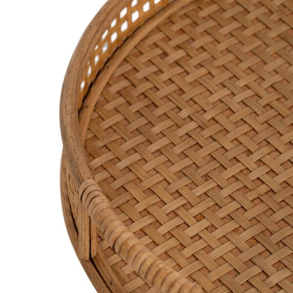 S/2 BANDEJA NATURAL BAMBÚ DECORACIÓN 44,50 X 44,50 X 8,50 CM - Imagen 6