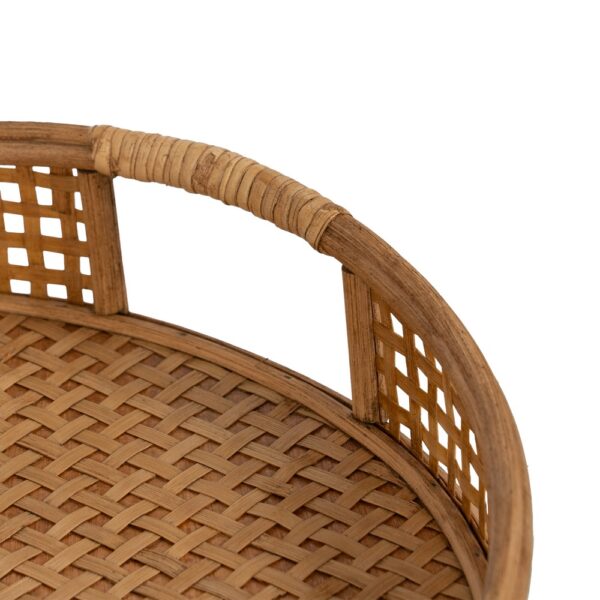 S/2 BANDEJA NATURAL BAMBÚ DECORACIÓN 44,50 X 44,50 X 8,50 CM - Imagen 10