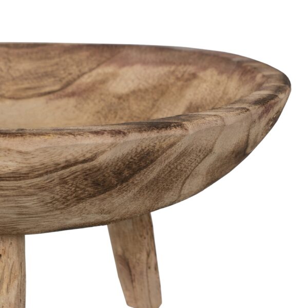 CENTRO MESA NATURAL MADERA PAULONIA 32 X 32 X 16 CM - Imagen 5