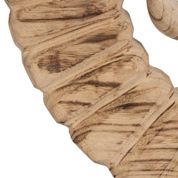 FIGURA CUERNOS MADERA PAULONIA 50 X 12 X 42 CM - Imagen 7