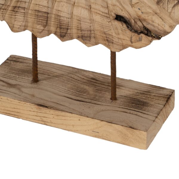FIGURA CUERNOS MADERA PAULONIA 50 X 12 X 42 CM - Imagen 8