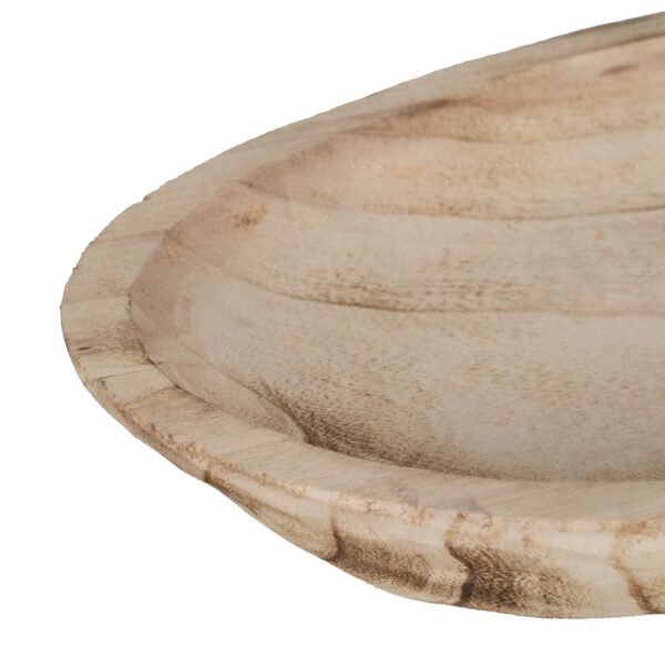CENTRO MESA NATURAL MADERA PAULONIA 48 X 25 X 5 CM - Imagen 4