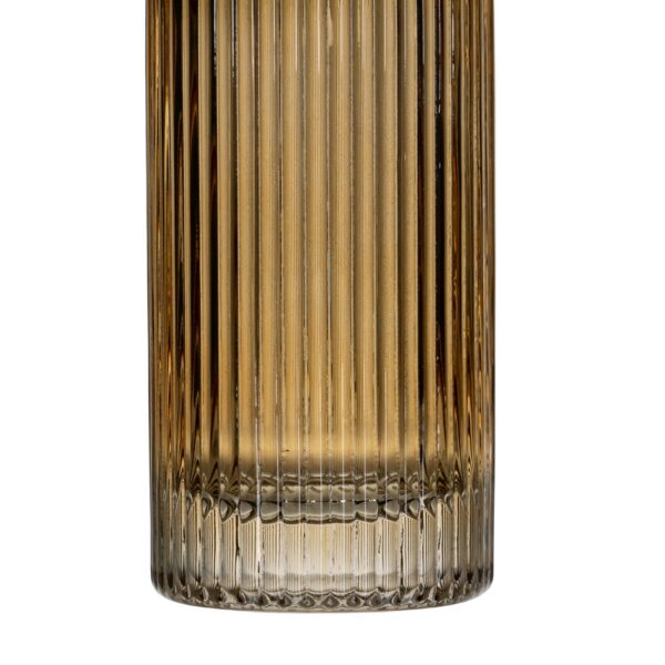 JARRÓN MARRÓN CRISTAL DECORACIÓN 18 X 18 X 25,50 CM - Imagen 7