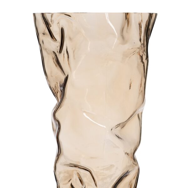 JARRÓN MARRÓN CRISTAL DECORACIÓN 15,50 X 14 X 32 CM - Imagen 5