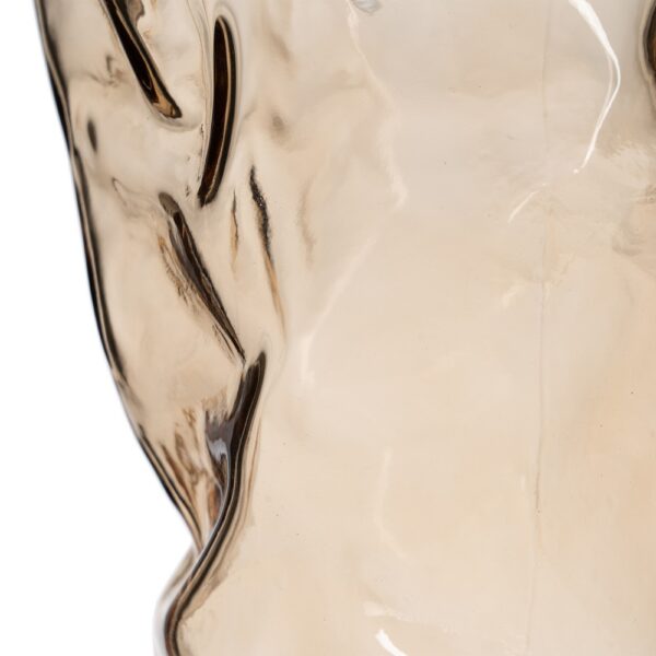 JARRÓN MARRÓN CRISTAL DECORACIÓN 15,50 X 14 X 32 CM - Imagen 6