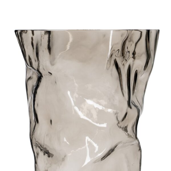 JARRÓN GRIS CRISTAL DECORACIÓN 19 X 17 X 38,50 CM - Imagen 5