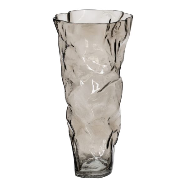 JARRÓN GRIS CRISTAL DECORACIÓN 19 X 17 X 38,50 CM