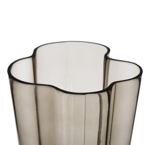 JARRÓN GRIS CRISTAL DECORACIÓN 15,50 X 15 X 25 CM - Imagen 4