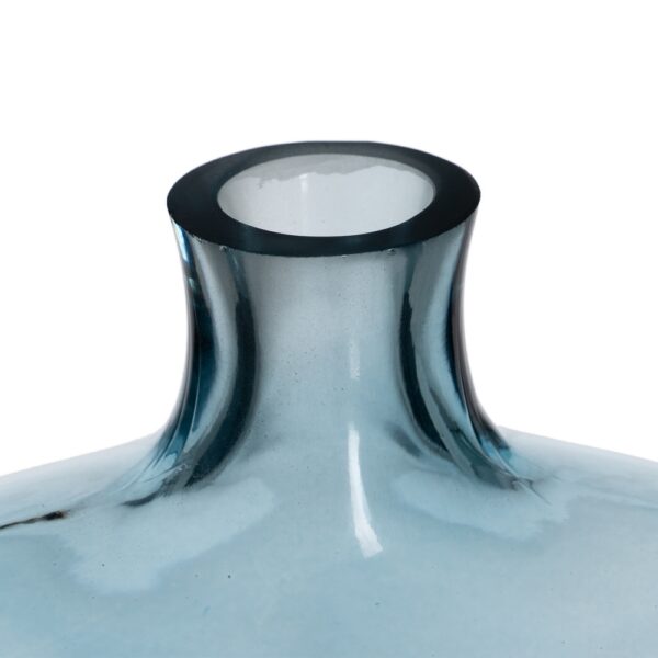 JARRÓN AZUL CRISTAL DECORACIÓN 18 X 7,50 X 21,50 CM - Imagen 4