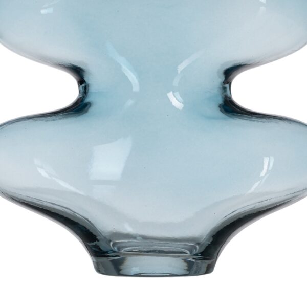 JARRÓN AZUL CRISTAL DECORACIÓN 18 X 7,50 X 21,50 CM - Imagen 7