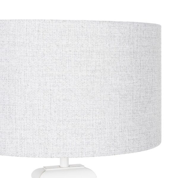 LÁMPARA MESA BLANCO MADERA / TEJIDO 40 X 22 X 76 CM - Imagen 4