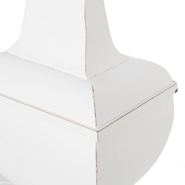 LÁMPARA MESA BLANCO MADERA / TEJIDO 40 X 22 X 76 CM - Imagen 7