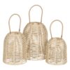 FAROL PORTAVELAS NATURAL PAPEL-METAL 18 X 18 X 20,50 CM - Imagen 3