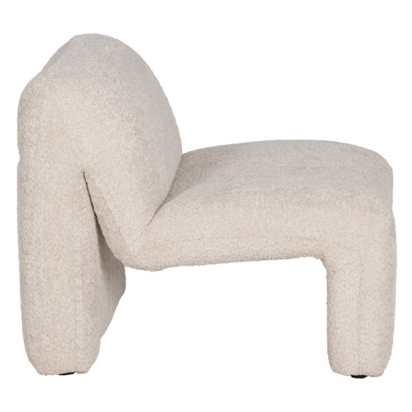 SILLÓN BEIGE TEJIDO SALÓN 62 X 86 X 69 CM - Imagen 4
