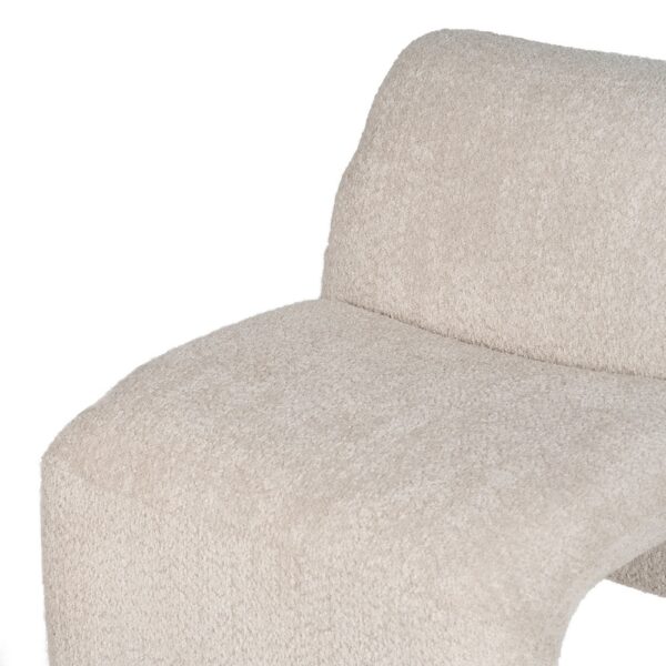 SILLÓN BEIGE TEJIDO SALÓN 62 X 86 X 69 CM - Imagen 7