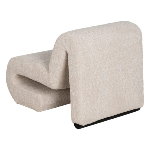 SILLÓN BEIGE TEJIDO SALÓN 60 X 90 X 63 CM - Imagen 5