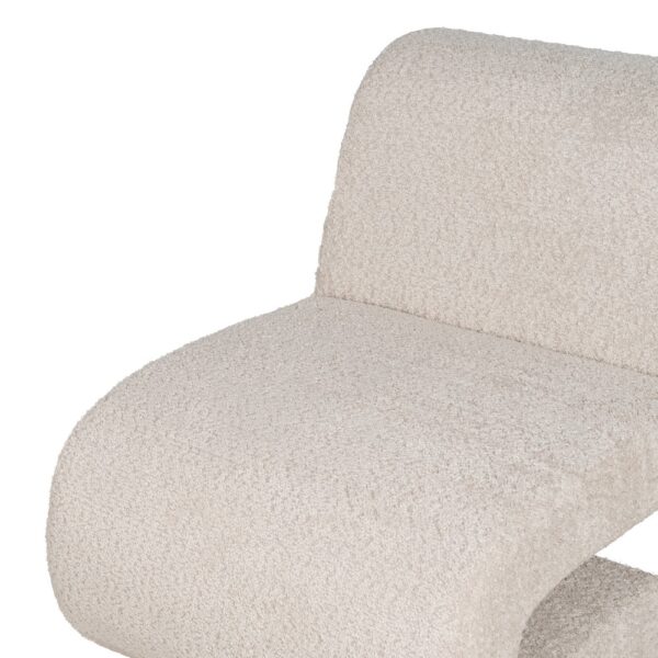 SILLÓN BEIGE TEJIDO SALÓN 60 X 90 X 63 CM - Imagen 7
